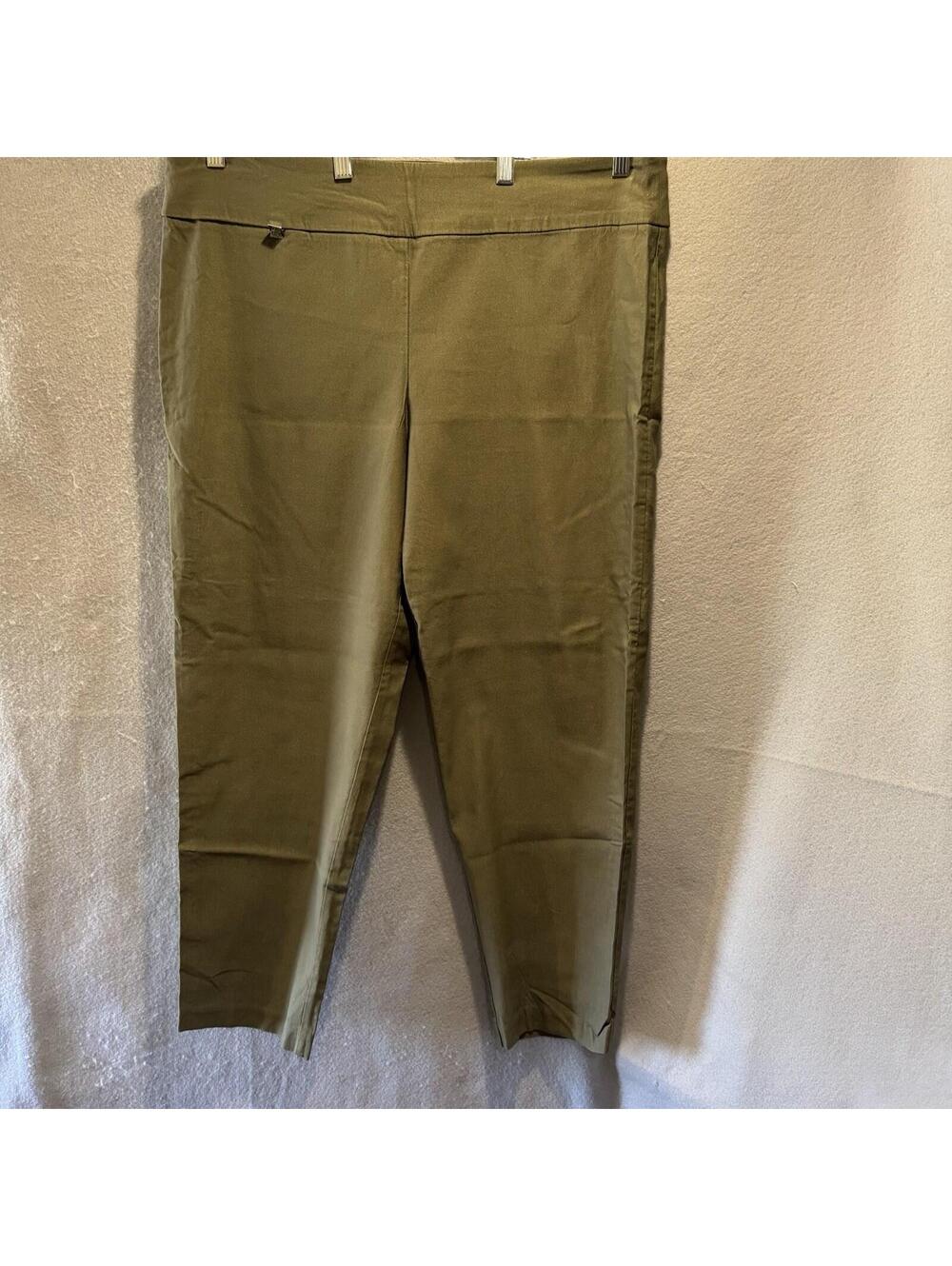LC By Laura Cruz Women’s Plus Size 20 Ankle Pants Trousers Ultra Stretch